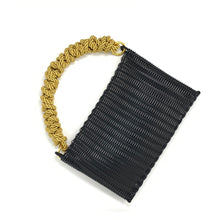 Load image into Gallery viewer, THE KNOT CLUTCH BLACK / GOLD
