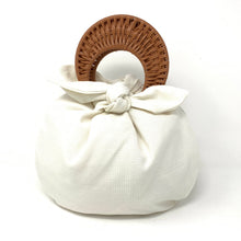 Load image into Gallery viewer, THE BOMBOM BAG CINNAMON / WHITE