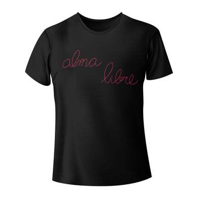 ALMA LIBRE BLACK T-SHIRT (RED)