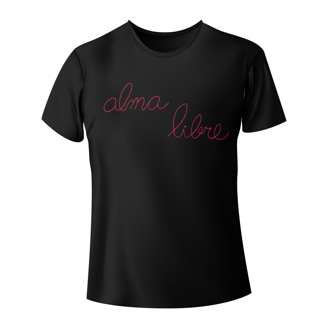 ALMA LIBRE BLACK T-SHIRT (RED)