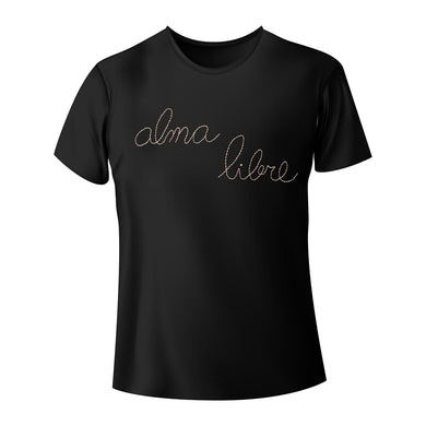 ALMA LIBRE BLACK T-SHIRT (GOLD)