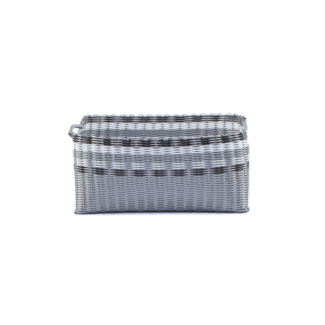 ALMA HOME BASKET SILVER LINES L