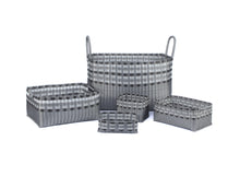 Load image into Gallery viewer, ALMA HOME BASKET SILVER LINES XL