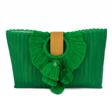 Load image into Gallery viewer, TONATI OVERSIZED CLUTCH GREEN