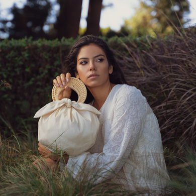 THE BOMBOM BAG BABY YELLOW / CHAMPAGNE