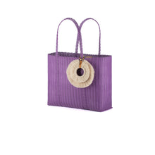 Load image into Gallery viewer, AURA MEDIUM TOTE LAVENDER / NATURAL