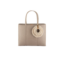 Load image into Gallery viewer, AURA MEDIUM TOTE TAUPE / NATURAL