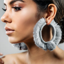 Load image into Gallery viewer, TONATI HOOP EARRINGS SILVER