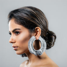 Load image into Gallery viewer, TONATI HOOP EARRINGS SILVER