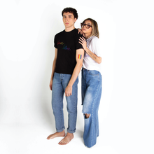Load image into Gallery viewer, ALMA LIBRE BLACK T-SHIRT RAINBOW